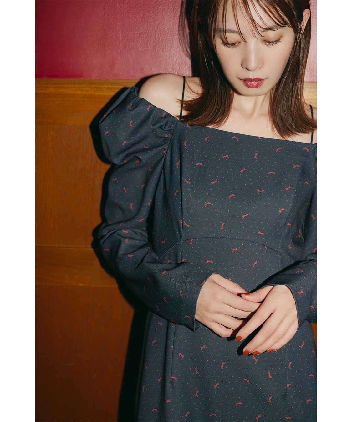 スクエアネックプリントワンピース（COCO DEAL）｜ルミネの