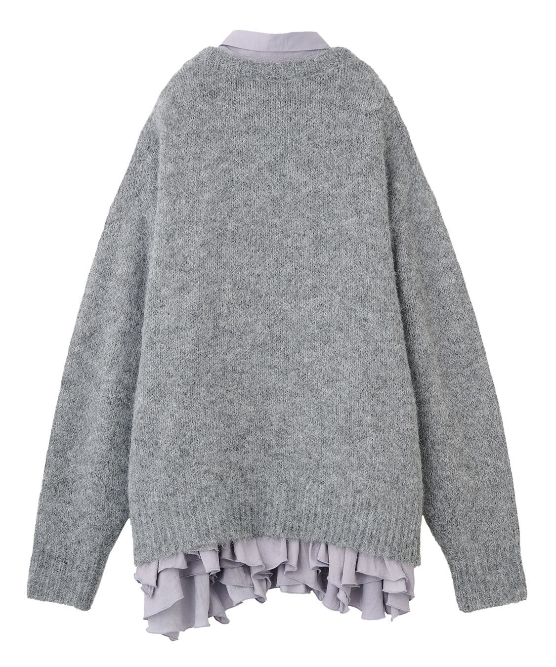 ケーブルニット×ペプラムシャツミニワンピース（COCO DEAL）｜ルミネの