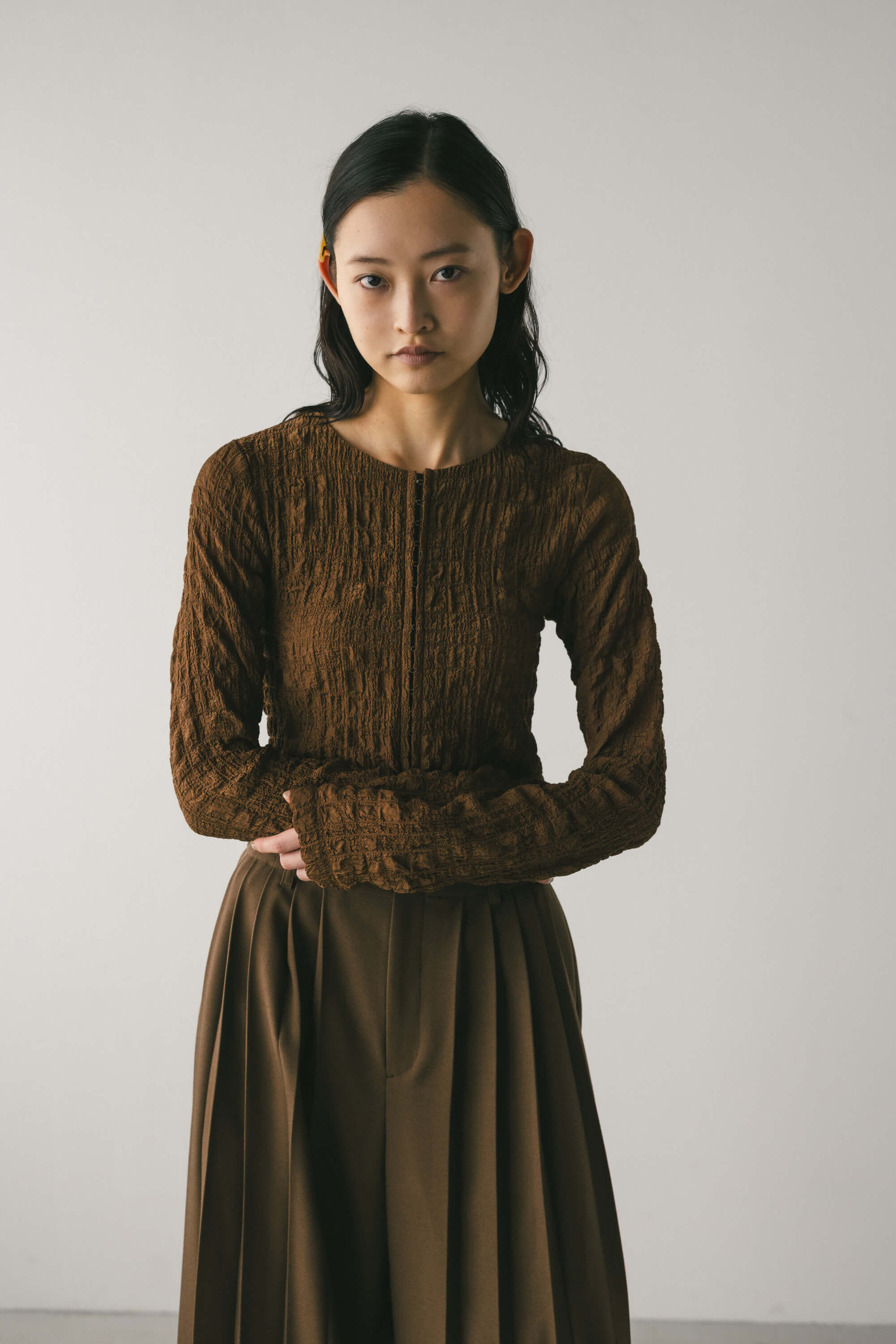 STYLEMIXER「シャーリングコルセットトップ」|シャツ・ブラウス|