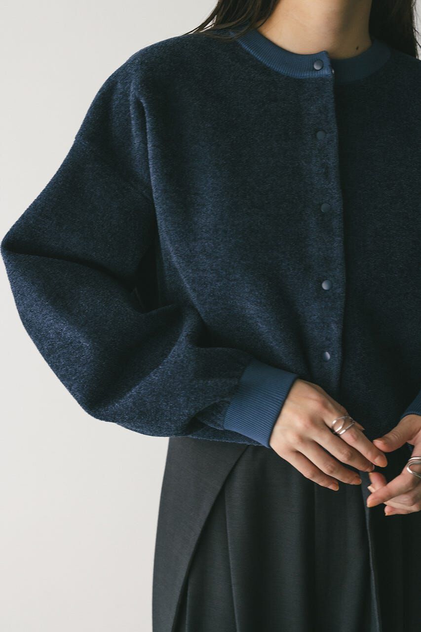 STYLEMIXER「リバーシブルベロアニットカーデ」|カーディガン|