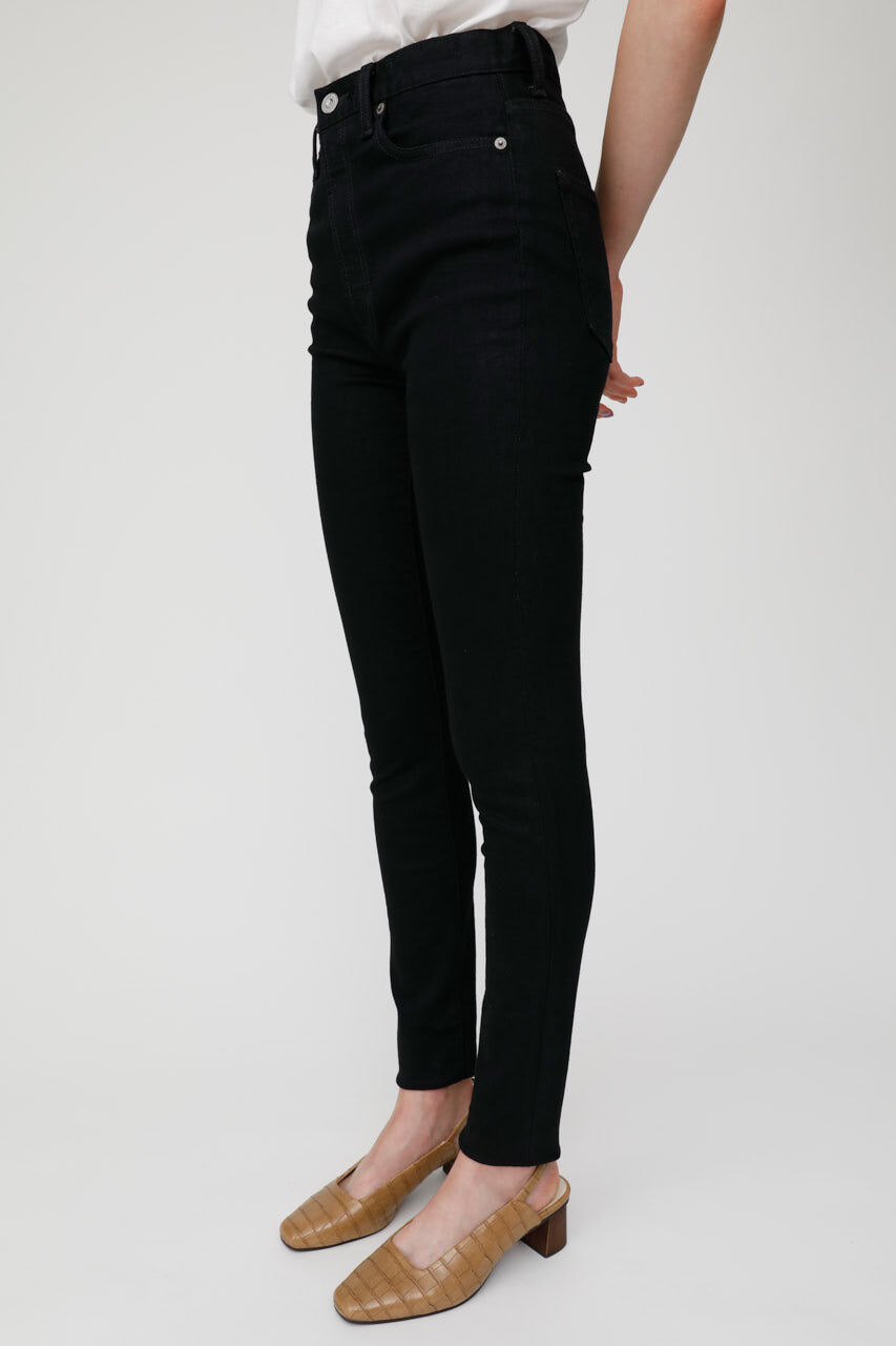 MOUSSY「HW Rebirth BLACK SKINNY」|デニム|