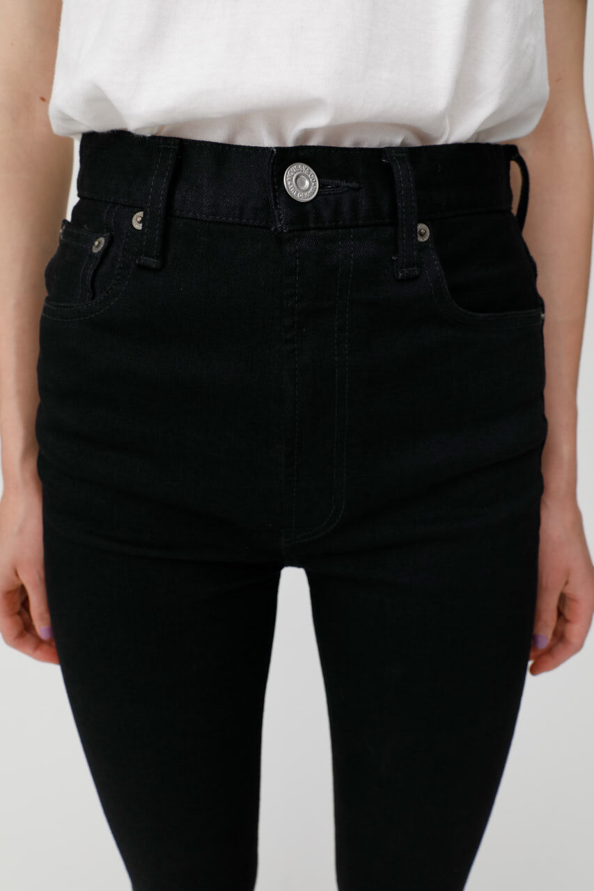 MOUSSY「HW Rebirth BLACK SKINNY」|デニム|