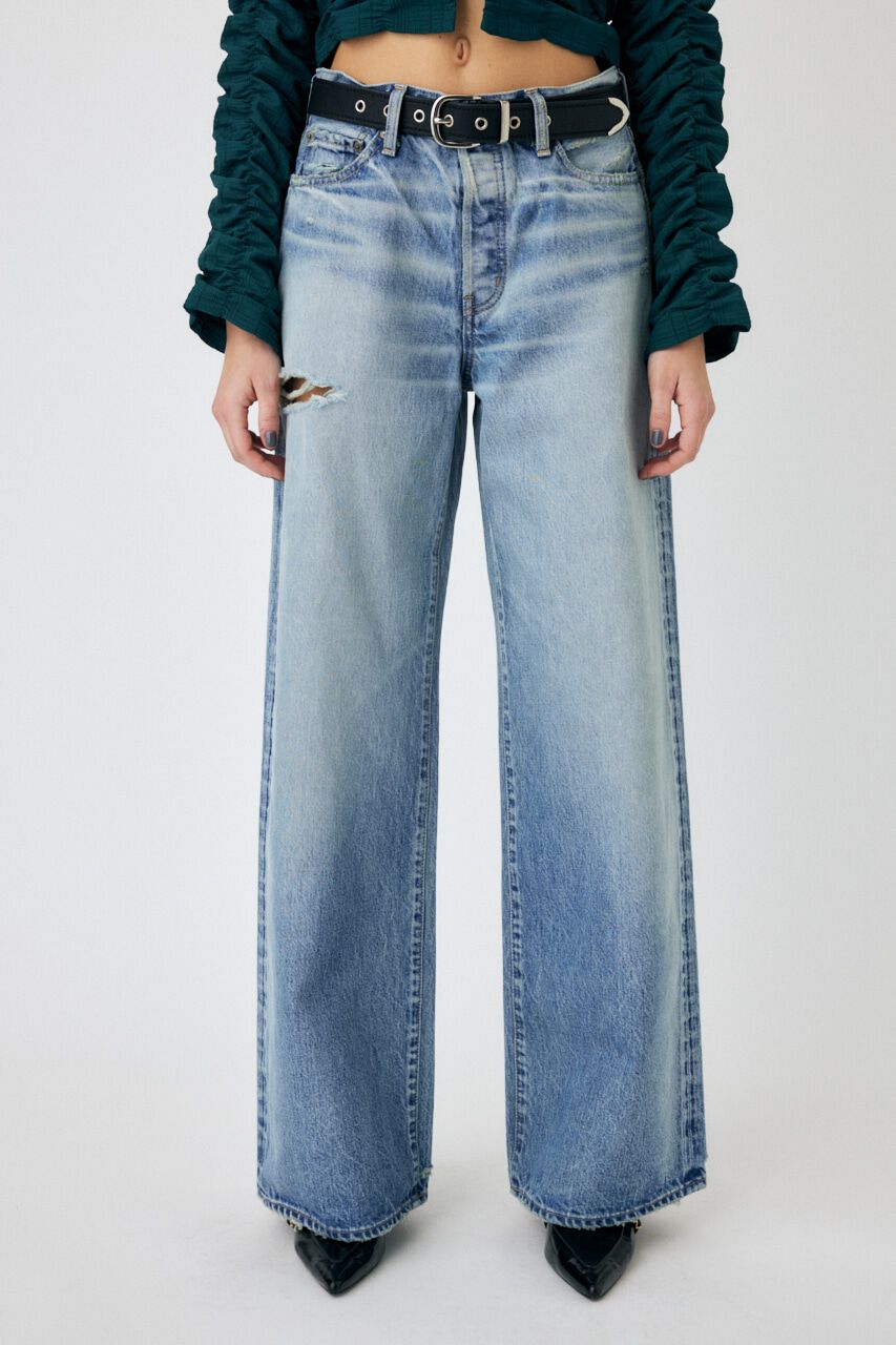 MOUSSY「MIDRISE BAGGY」|デニム|