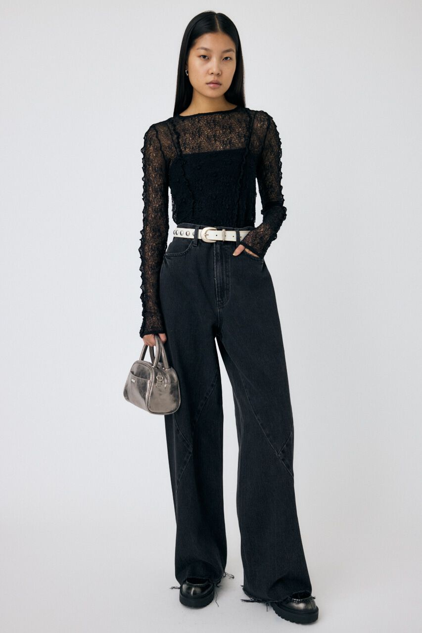 MOUSSY「PLUMPY レーストップス」|Tシャツ・カットソー|