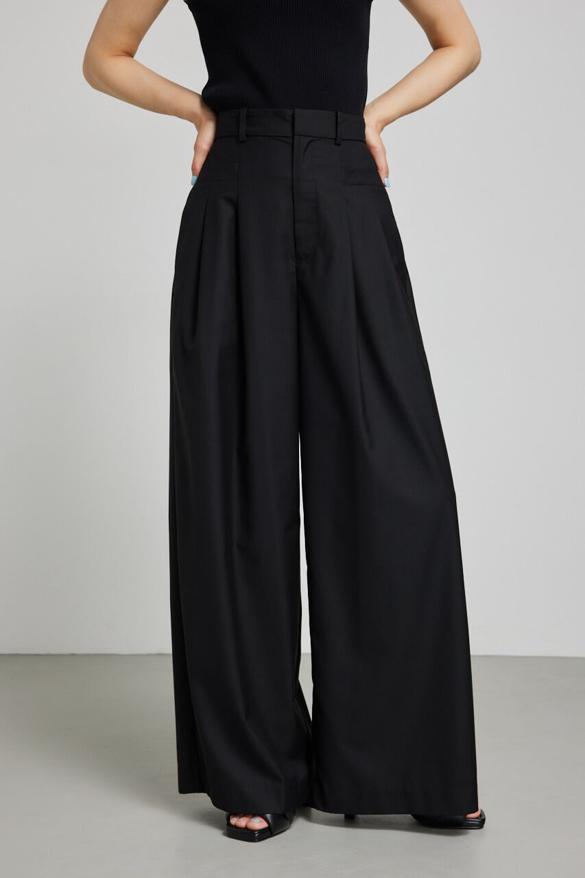 rienda「ポケットデザインタックワイドパンツ」|その他|