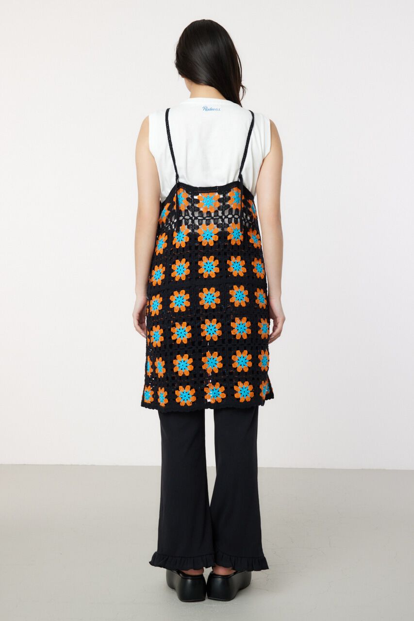 RODEO CROWNS「FLOWERクロシェキャミミニワンピース」|ワンピース|