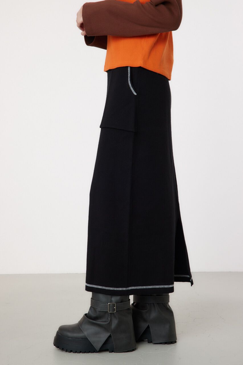 RODEO CROWNS「スウェットライクカラーステッチニットスカート」|その他|