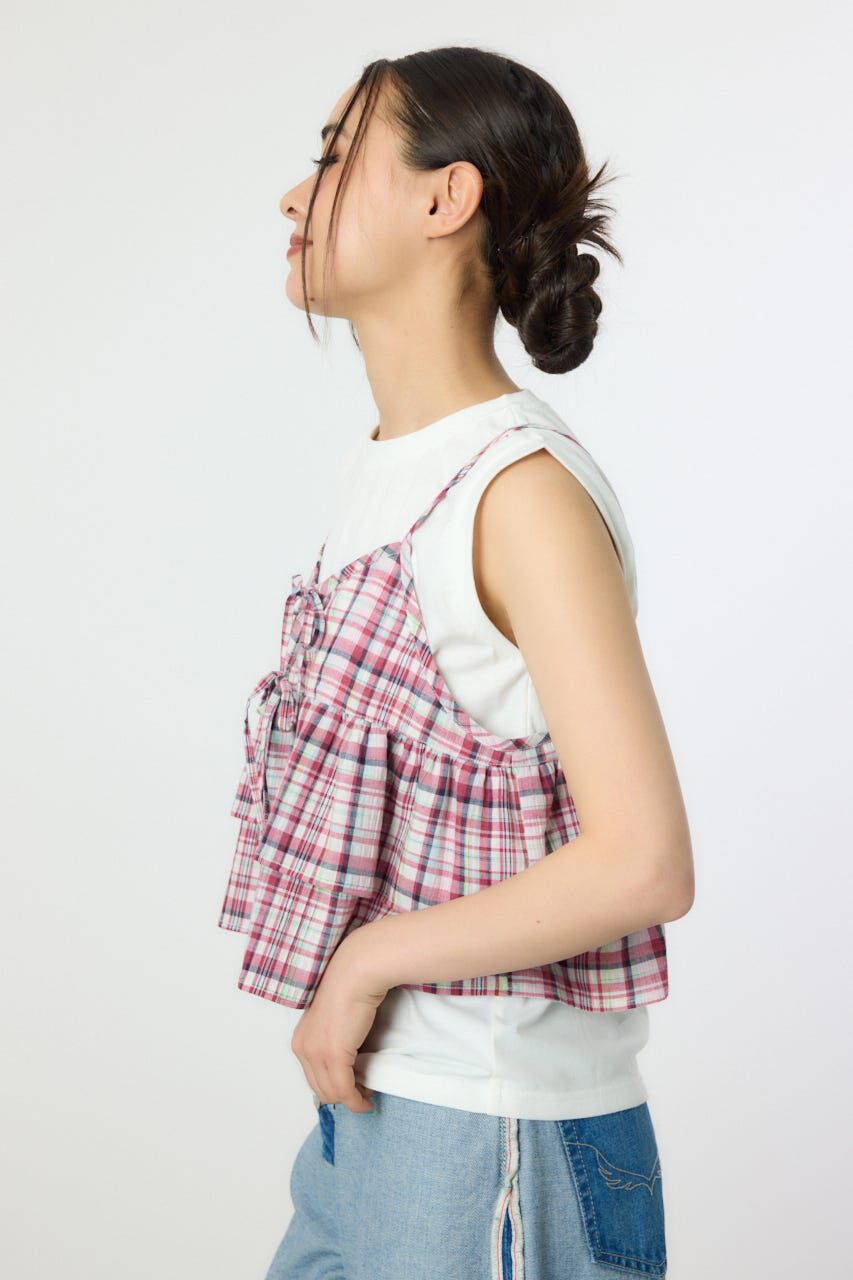 RODEO CROWNS「サマーチェックマルチウェイキャミソール」|キャミソール|