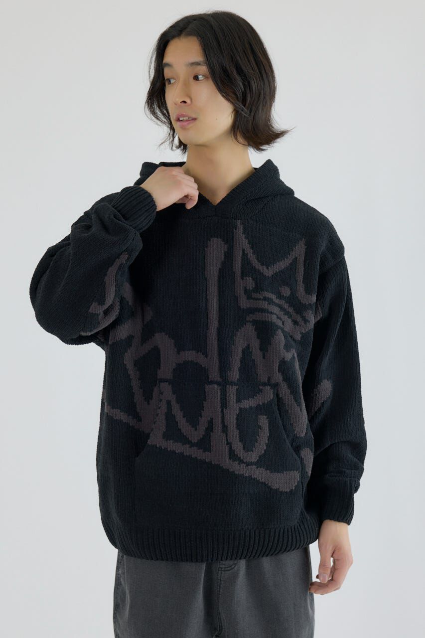 RODEO CROWNS「サインロゴモールニットパーカー」|パーカー|