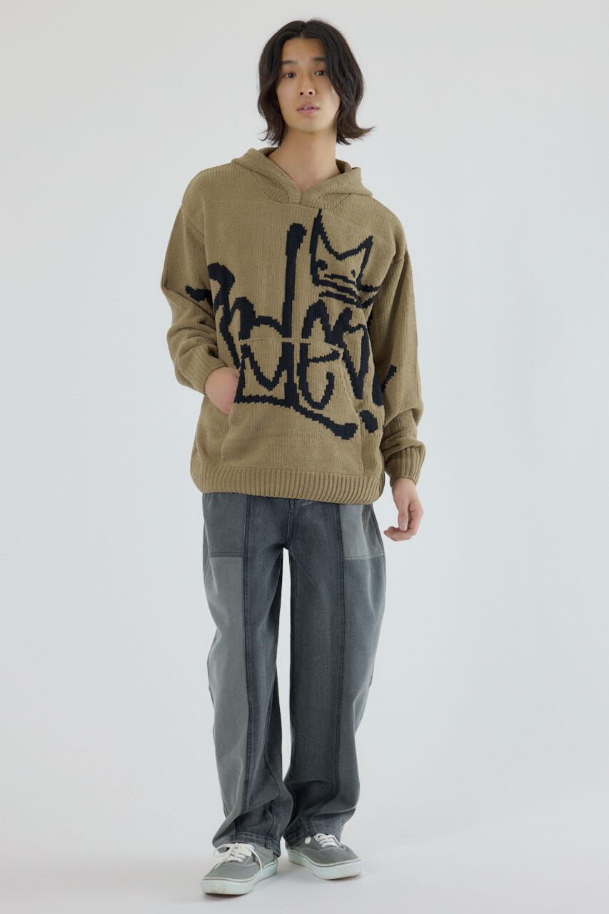 RODEO CROWNS「サインロゴモールニットパーカー」|パーカー|