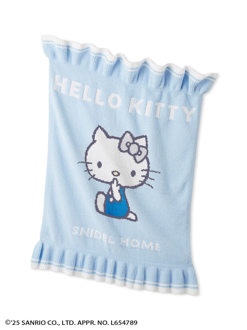 SNIDEL HOME「【WEB限定カラーあり】【HELLO KITTY】ニットブランケット」|ブランケット|SAX