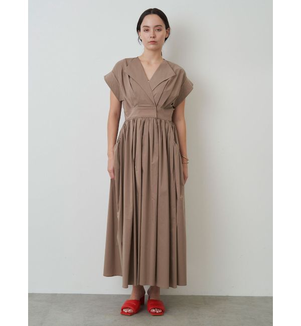 ELENDEEK「OPEN COLLAR SHIRT OP」|ワンピース|