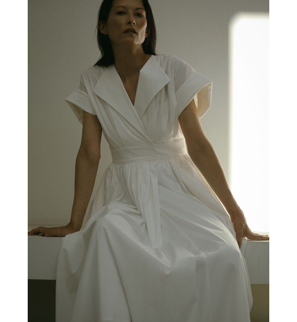 ELENDEEK「OPEN COLLAR SHIRT OP」|ワンピース|