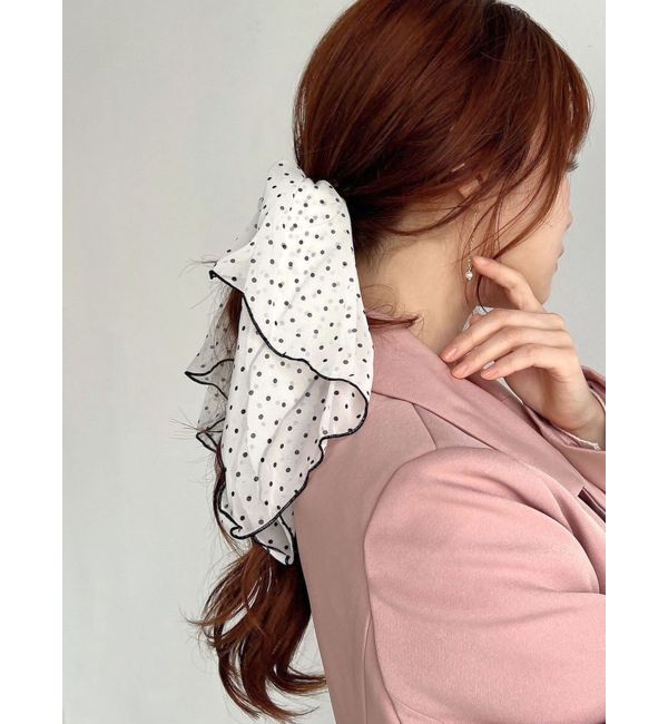 RESEXXY「シアードットスカーフ」|バンダナ・スカーフ|ホワイト
