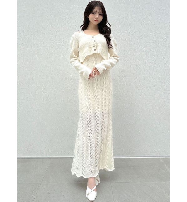 RESEXXY「アンサンブルレースニットワンピース」|ワンピース|