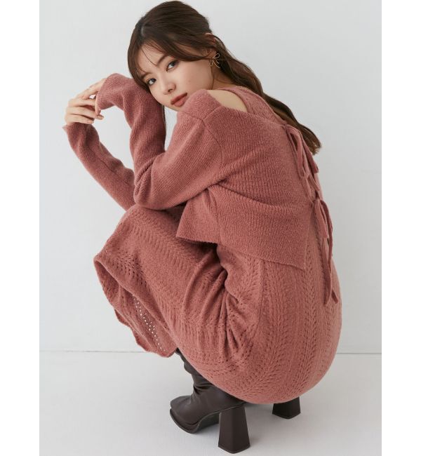 RESEXXY「アンサンブルレースニットワンピース」|ワンピース|