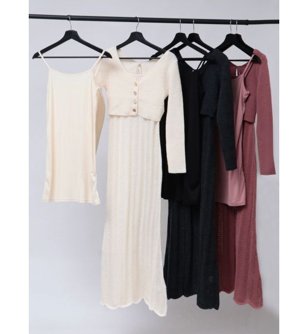 RESEXXY「アンサンブルレースニットワンピース」|ワンピース|