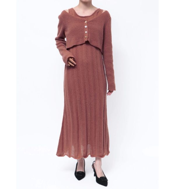 RESEXXY「アンサンブルレースニットワンピース」|ワンピース|