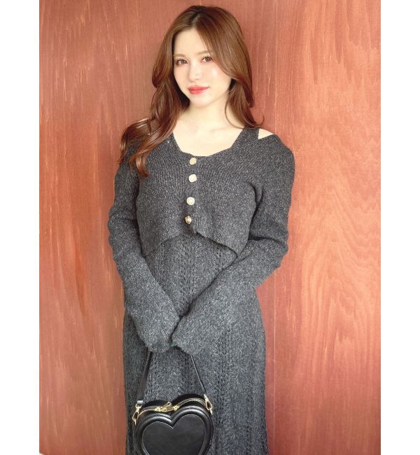 RESEXXY「アンサンブルレースニットワンピース」|ワンピース|