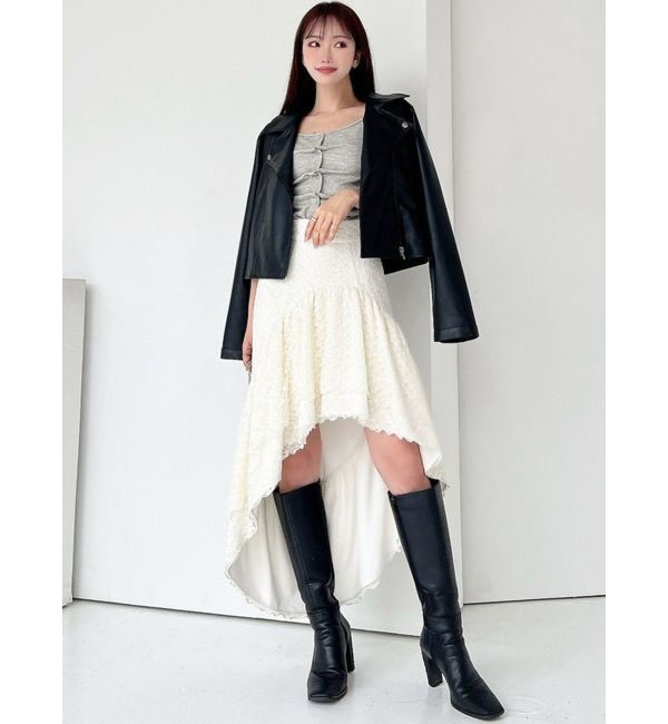 RESEXXY「センタータックショートスリーブトップス」|Tシャツ・カットソー|