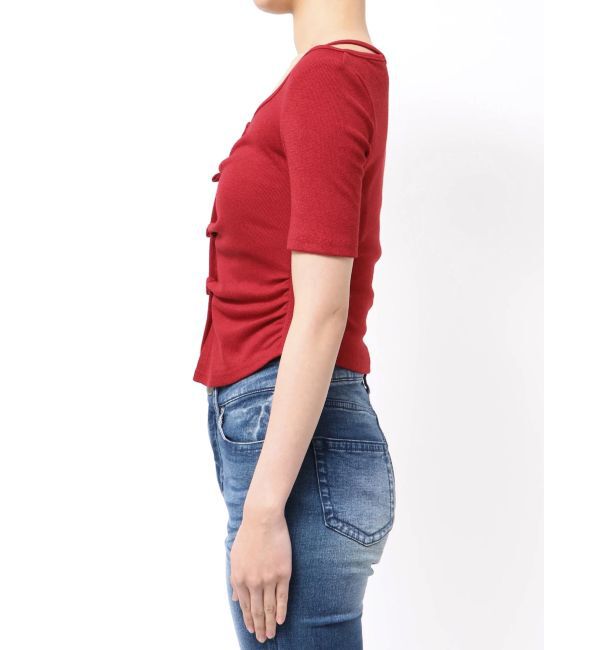 RESEXXY「センタータックショートスリーブトップス」|Tシャツ・カットソー|