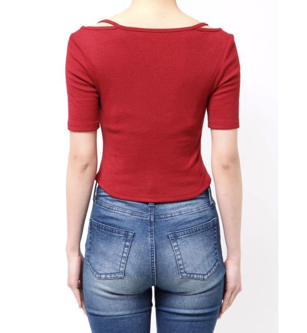 RESEXXY「センタータックショートスリーブトップス」|Tシャツ・カットソー|