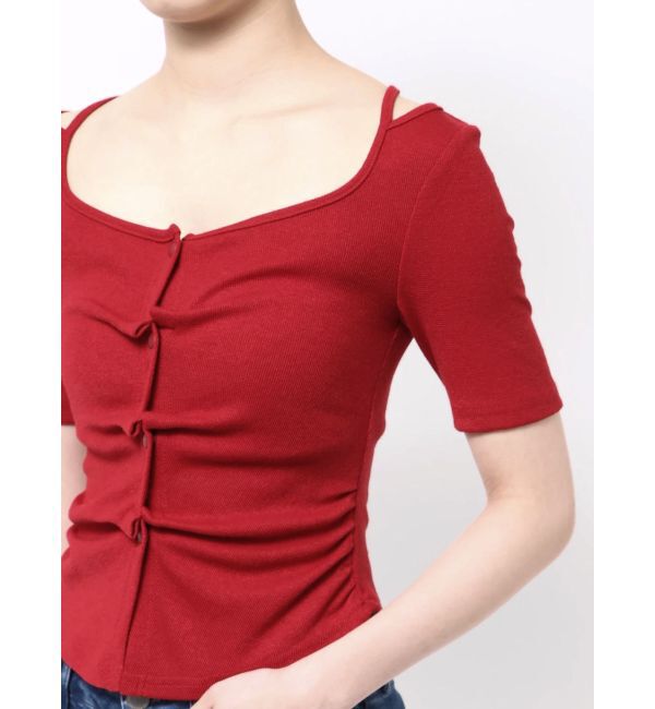 RESEXXY「センタータックショートスリーブトップス」|Tシャツ・カットソー|