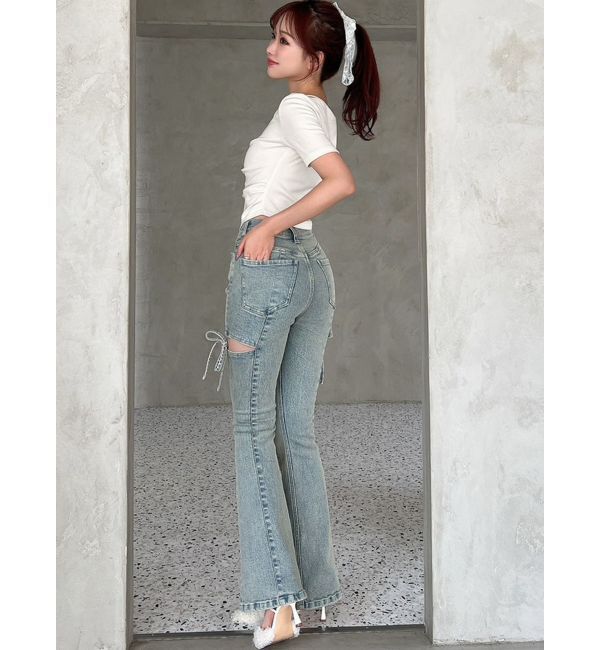 RESEXXY「センタータックショートスリーブトップス」|Tシャツ・カットソー|