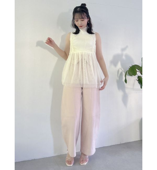 dazzlin「【WEB限定】チュールキャミトップス」|キャミソール|