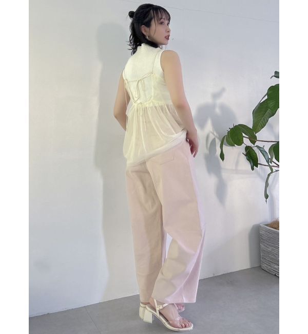 dazzlin「【WEB限定】チュールキャミトップス」|キャミソール|