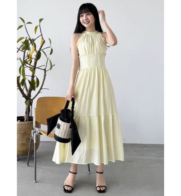 dazzlin「【再生産】アメスリフリルシェイプワンピース」|ワンピース|