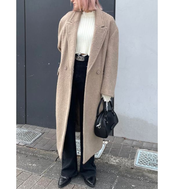 EMODA「ルーズオーバーコート」|その他|ベージュ