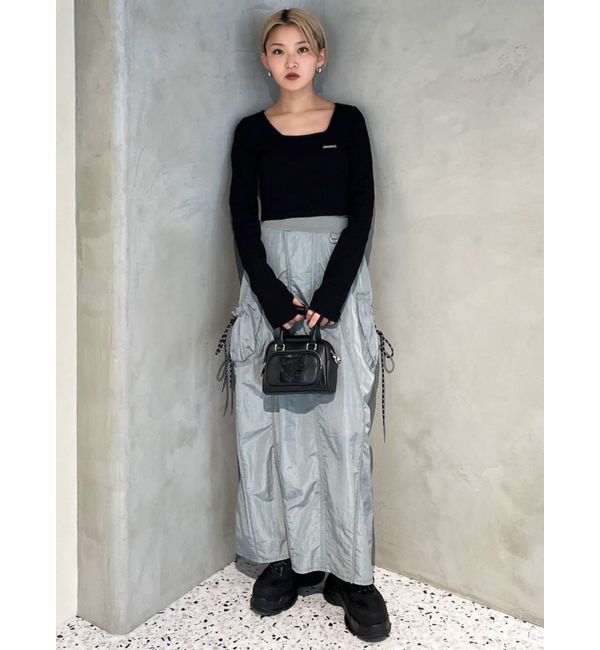 EMODA「プレートクロップトップ」|Tシャツ・カットソー|