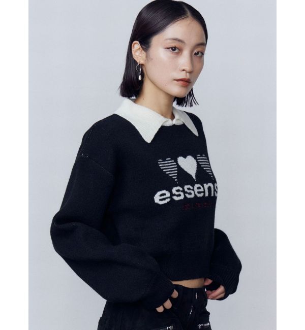 EMODA「ハートロゴジャガードニット」|ニット・セーター|