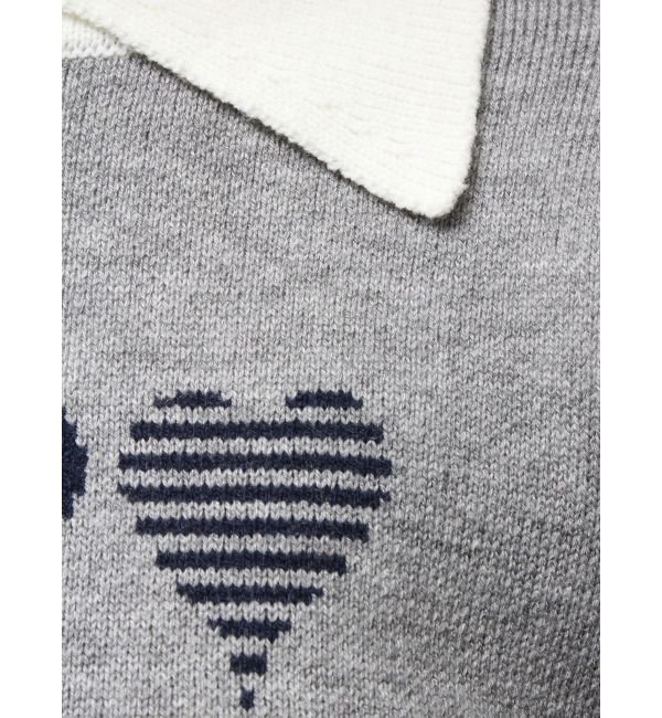 EMODA「ハートロゴジャガードニット」|ニット・セーター|