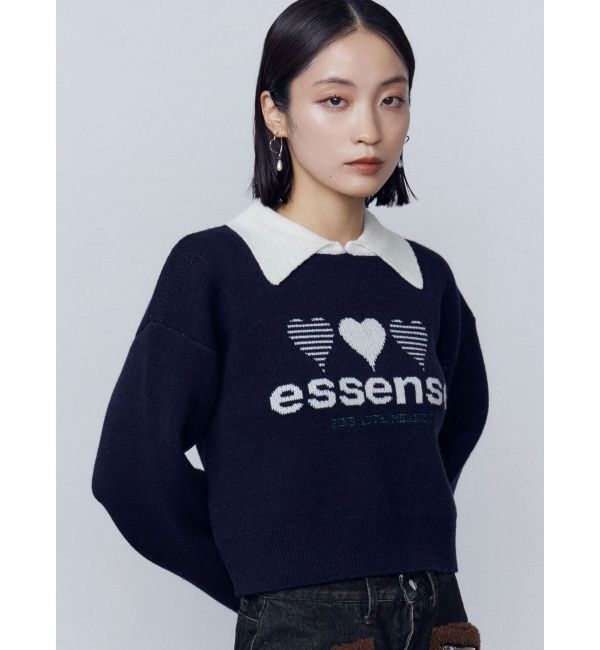EMODA「ハートロゴジャガードニット」|ニット・セーター|
