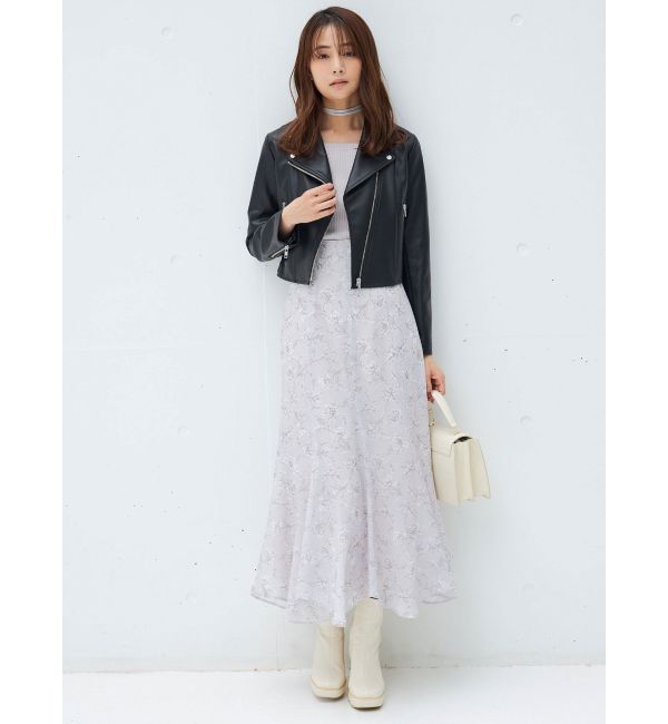 MERCURYDUO「コンパクトフェイクレザーライダースジャケット」|その他|