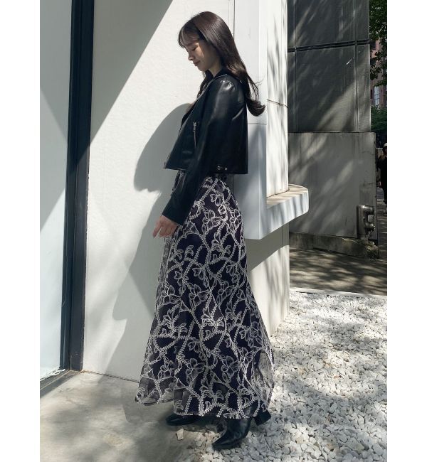 MERCURYDUO「コンパクトフェイクレザーライダースジャケット」|その他|