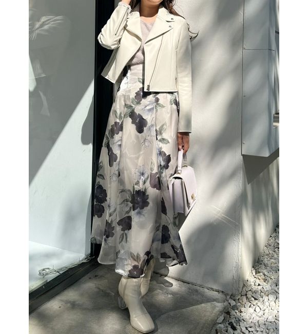 MERCURYDUO「コンパクトフェイクレザーライダースジャケット」|その他|