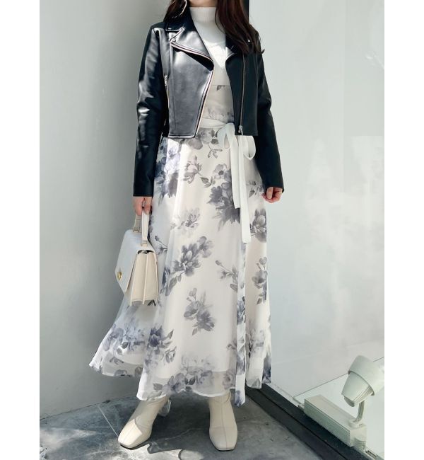 MERCURYDUO「コンパクトフェイクレザーライダースジャケット」|その他|