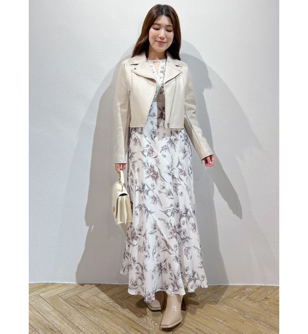 MERCURYDUO「コンパクトフェイクレザーライダースジャケット」|その他|