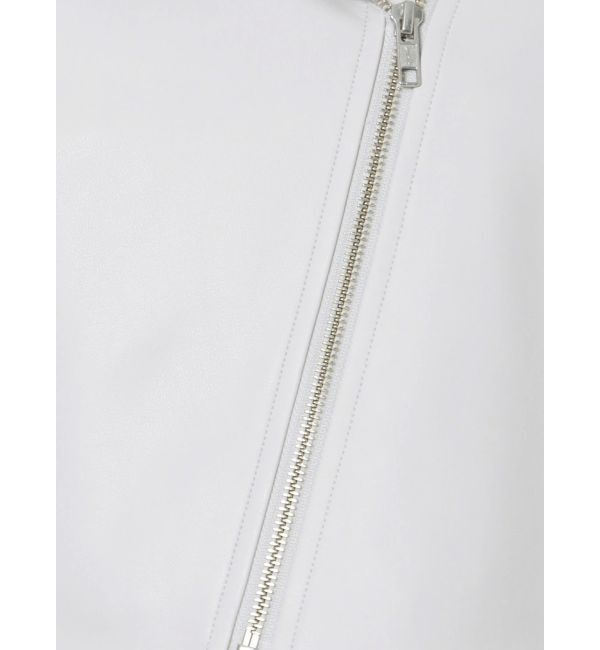 MERCURYDUO「コンパクトフェイクレザーライダースジャケット」|その他|