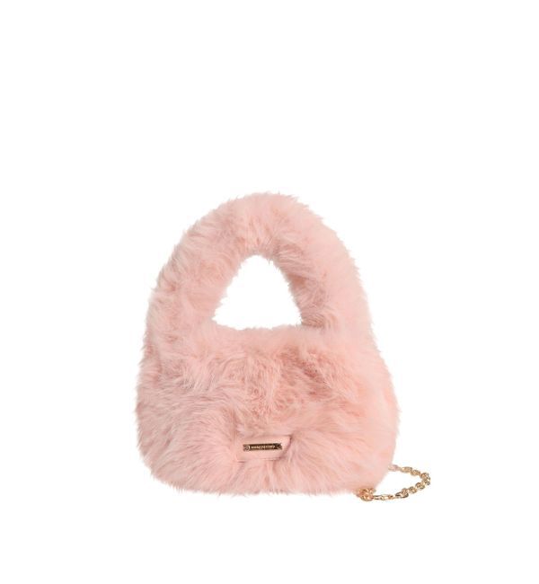 MERCURYDUO「フェイクファーミニBAG」|ハンドバッグ|ピンク