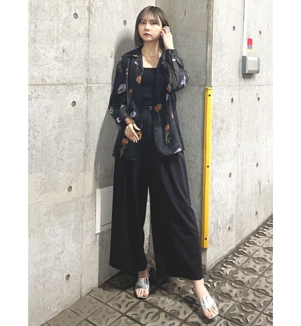 MURUA「フラワーシアーシャツ【WEB限定】」|シャツ・ブラウス|