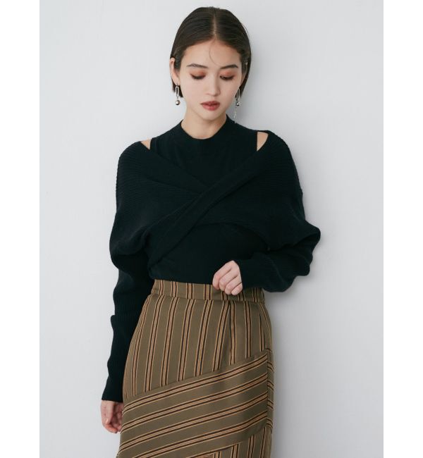 MURUA「ドッキングカシュクールニット」|ニット・セーター|