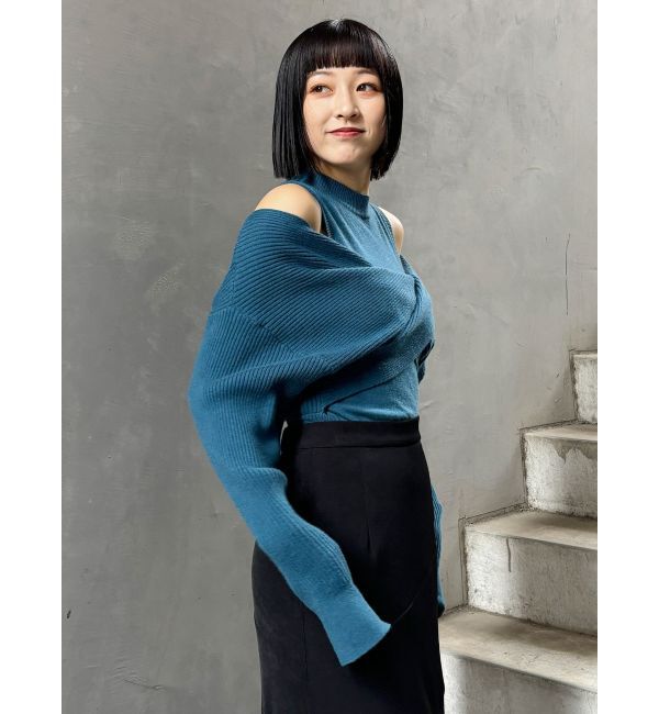 MURUA「ドッキングカシュクールニット」|ニット・セーター|