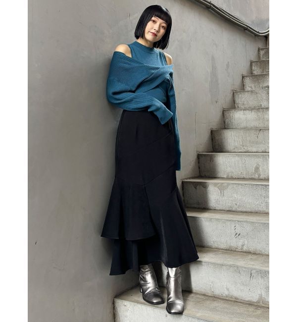 MURUA「ドッキングカシュクールニット」|ニット・セーター|