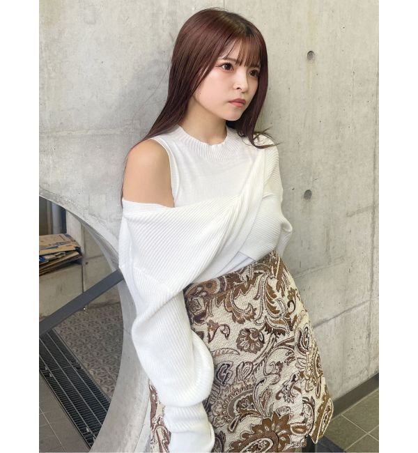 MURUA「ドッキングカシュクールニット」|ニット・セーター|