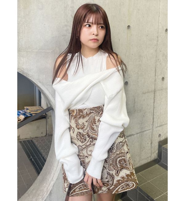 MURUA「ドッキングカシュクールニット」|ニット・セーター|