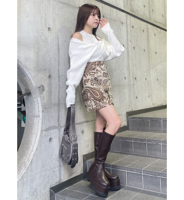 MURUA「ドッキングカシュクールニット」|ニット・セーター|